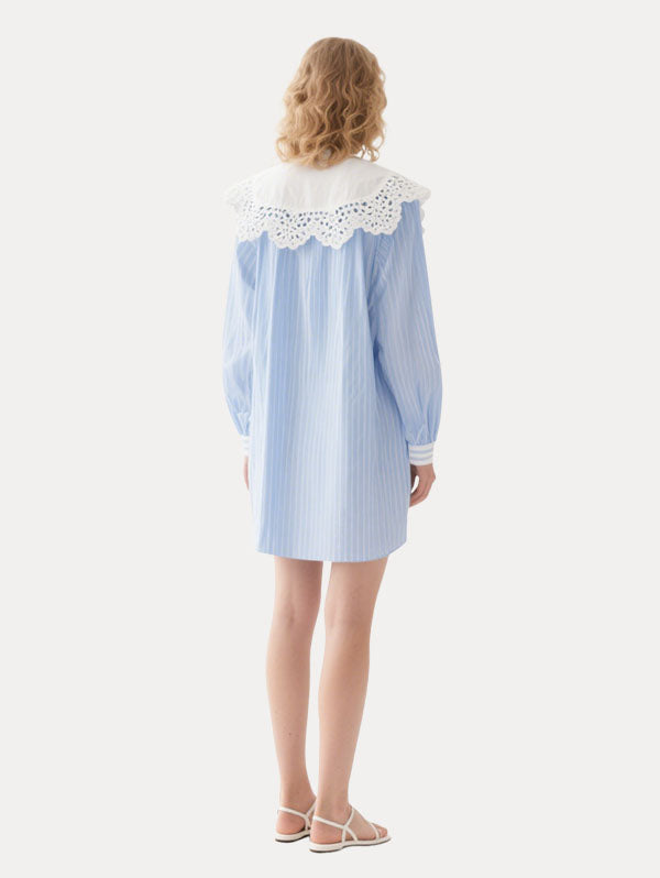 Soft Striped Women's Long Sleeve Dress