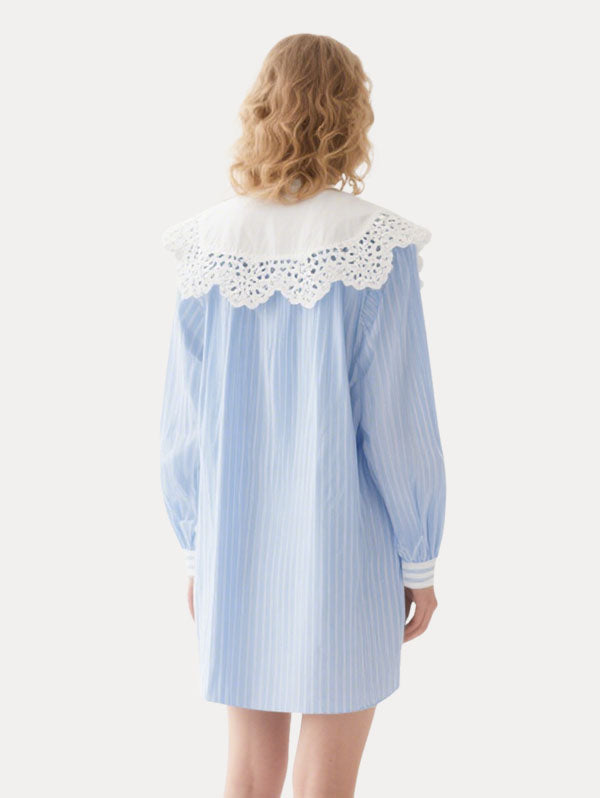 Soft Striped Women's Long Sleeve Dress