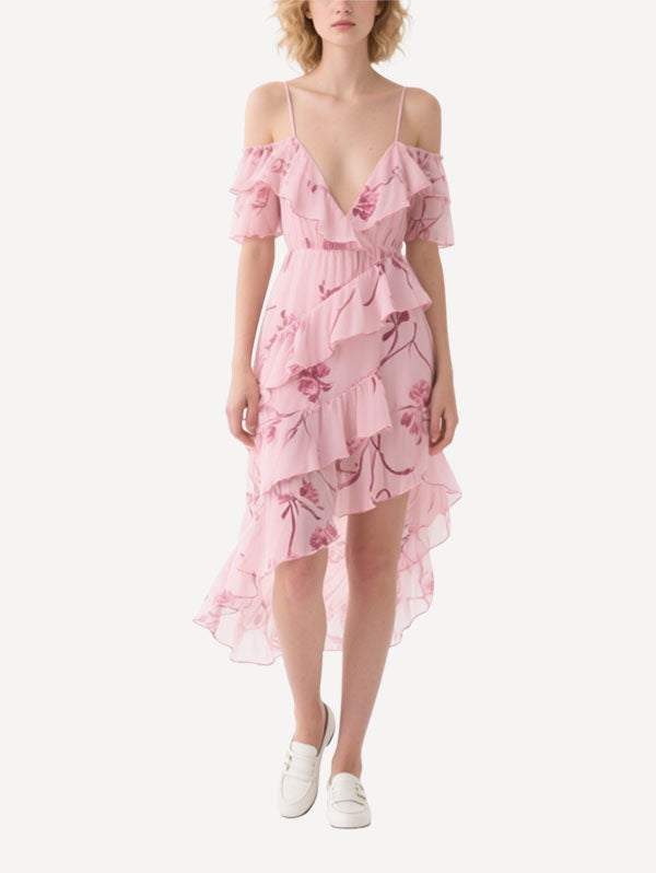 Women's Summer Ruffle Short Sleeve Dress