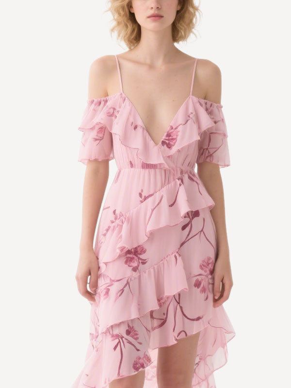 Women's Summer Ruffle Short Sleeve Dress