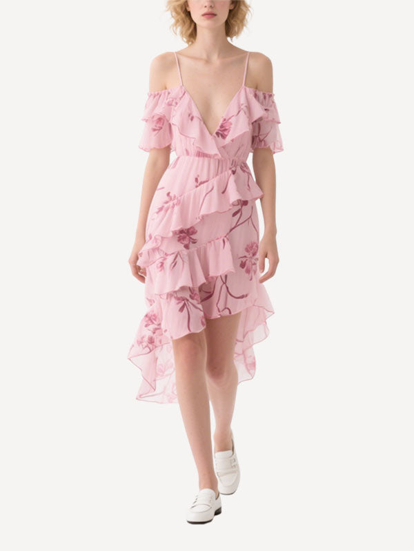Women's Summer Ruffle Short Sleeve Dress