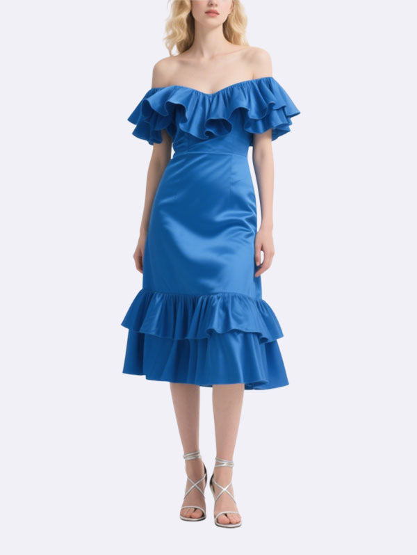 Senior Elegant Women's Short Sleeve Dress