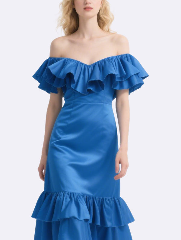 Senior Elegant Women's Short Sleeve Dress