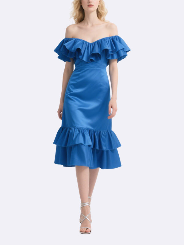 Senior Elegant Women's Short Sleeve Dress