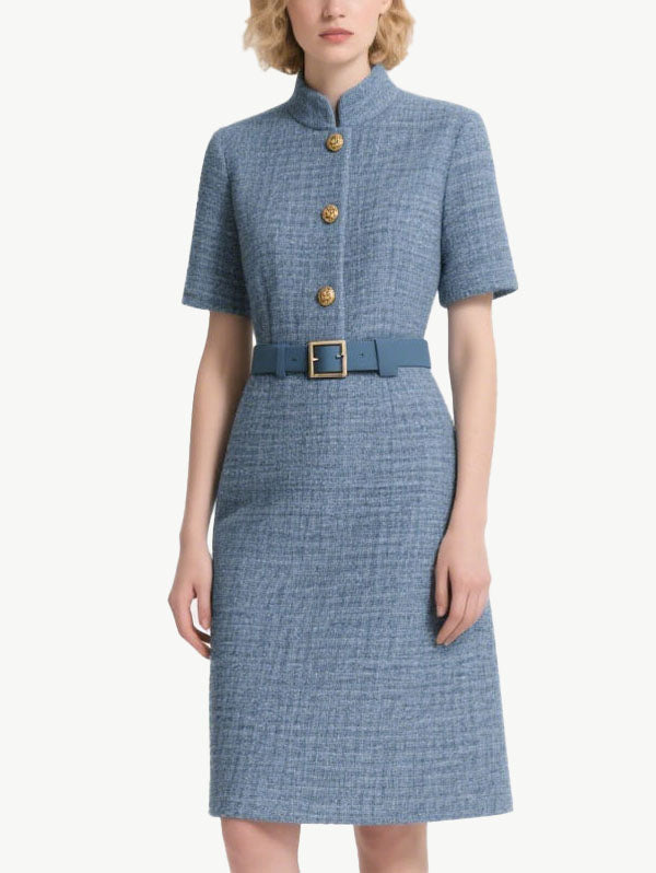 Formal Elegant Women's Short Sleeve Dress