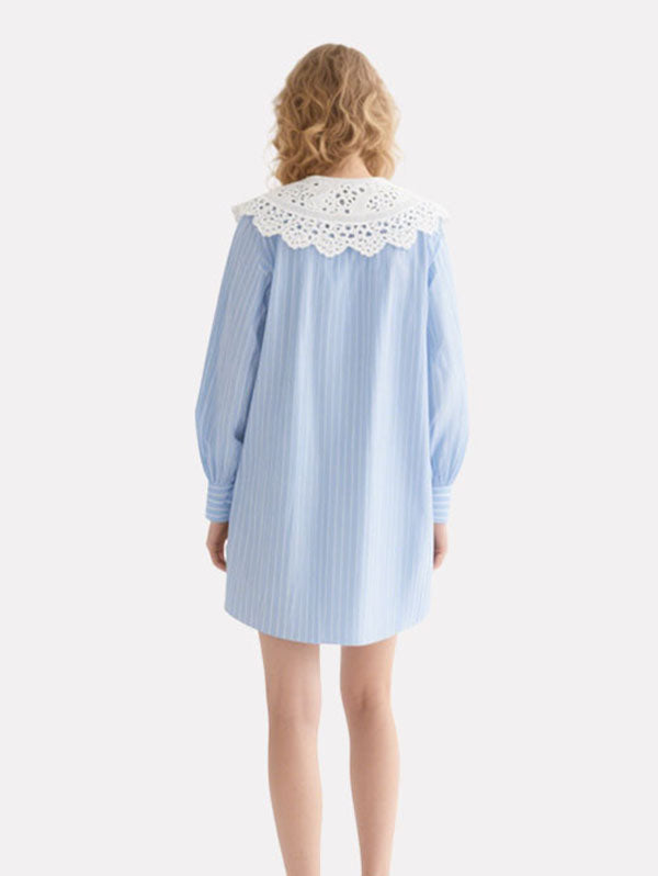 Loose Striped Women's Long Sleeve Dress