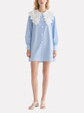 Loose Striped Women's Long Sleeve Dress