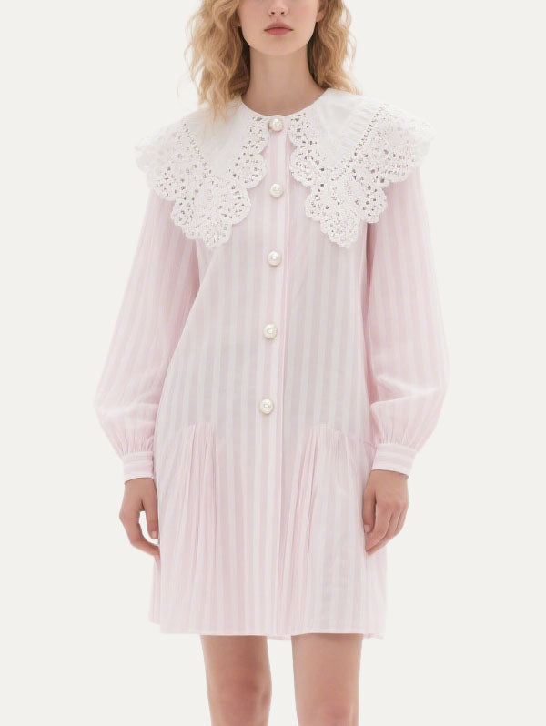 Women's Cute Striped Long Sleeve Dress