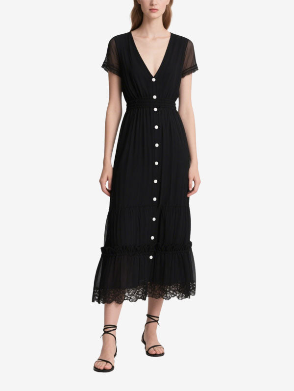 Women's Simple Fashion Short Sleeve Dress