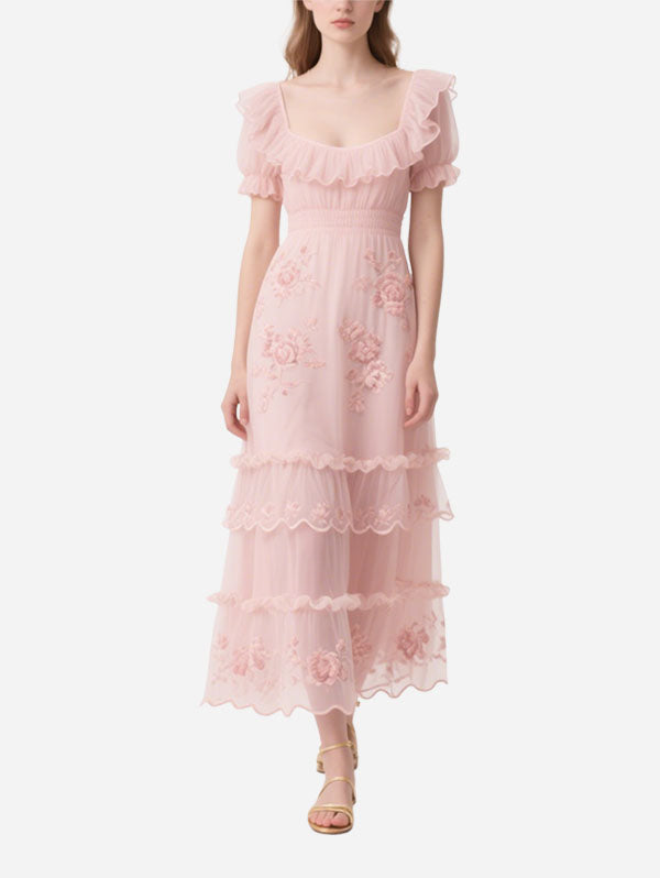 Elegant And Comfortable Women's Short Sleeve Dress