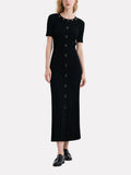 Women's Solid Color Simple Short Sleeve Dress
