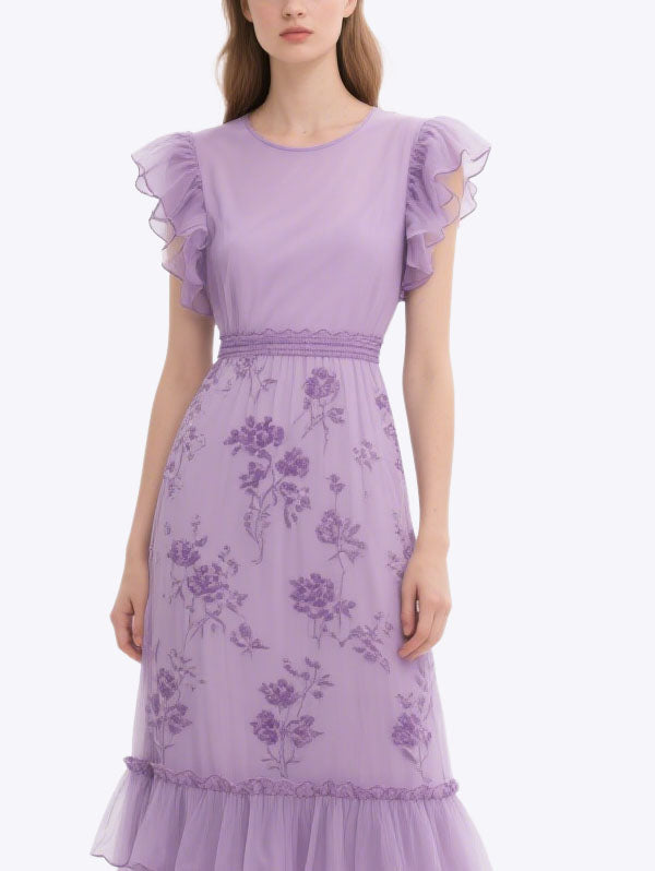 Women's Retro Fashion Short Sleeve Dress