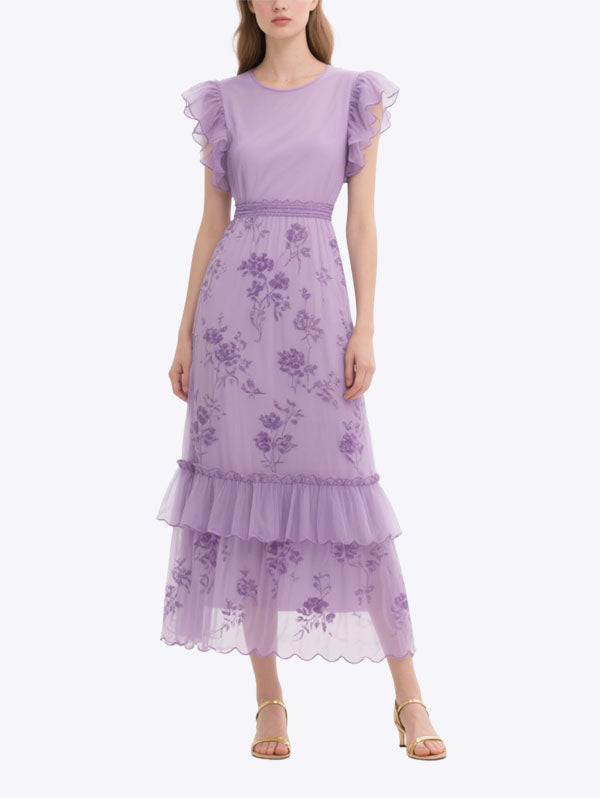 Women's Retro Fashion Short Sleeve Dress