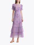 Vintage Elegant Women's Short Sleeve Dress