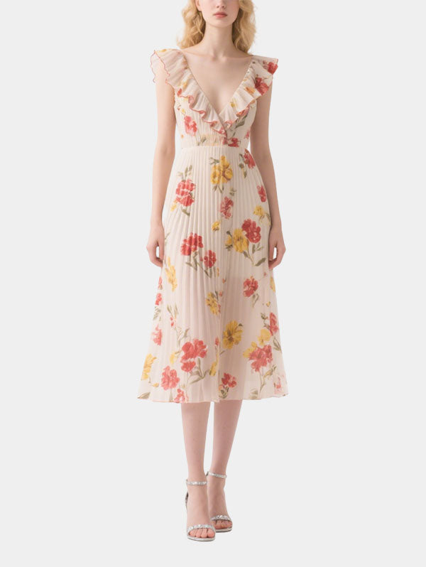 Women's Floral Fashion Short Sleeve Dress