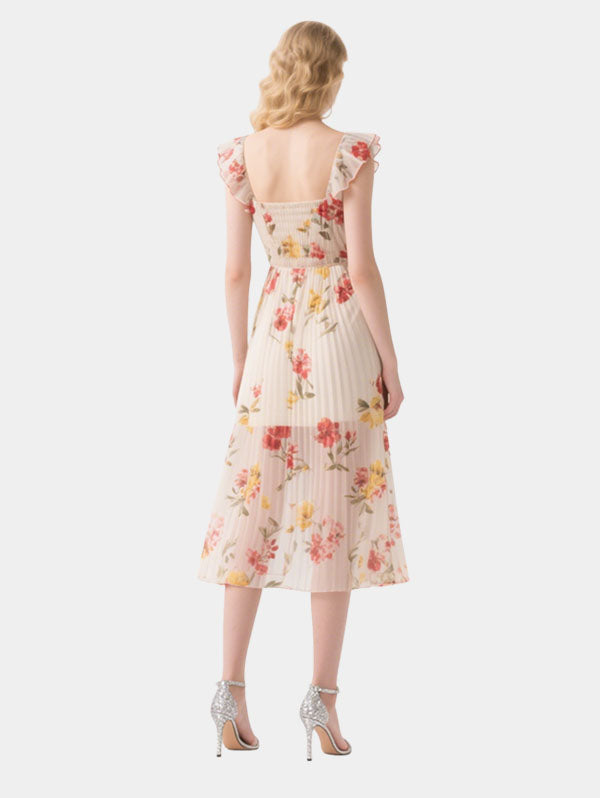 Women's Floral Fashion Short Sleeve Dress