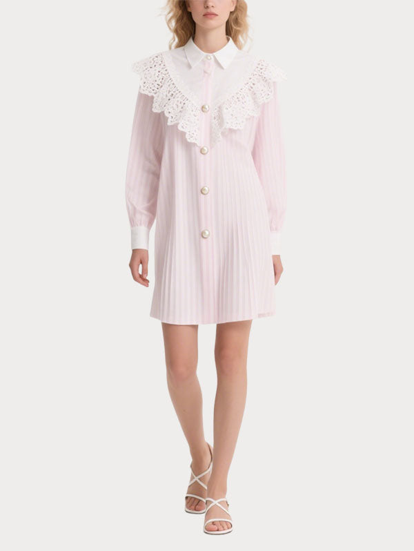 Cute Striped Women's Long Sleeve Dress