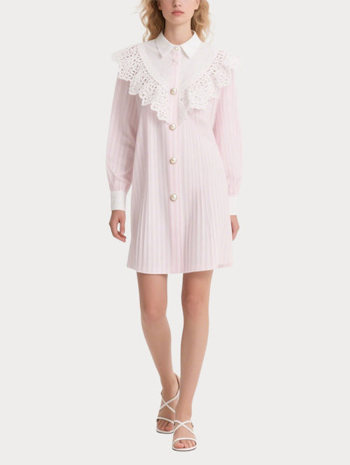 Cute Striped Women's Long Sleeve Dress