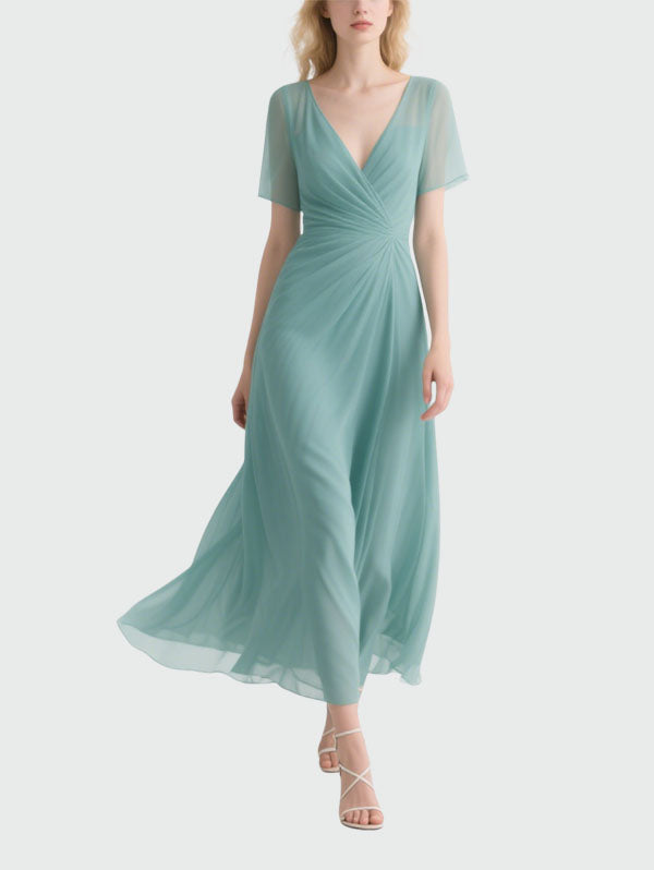 Elegant And Elegant Women's Short Sleeve Dress