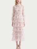 Fresh Printed Pink Gauze Skirt