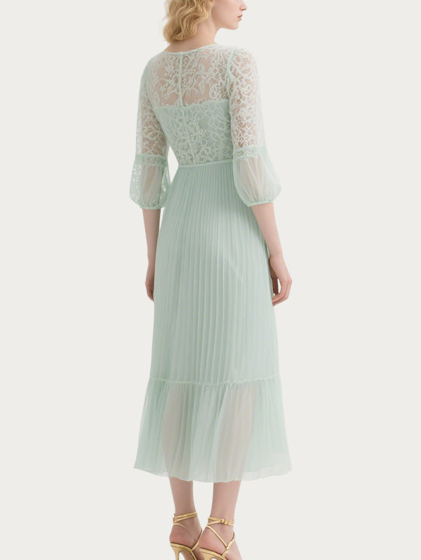 Women's Green Snow Gauze Skirt Sweet Style