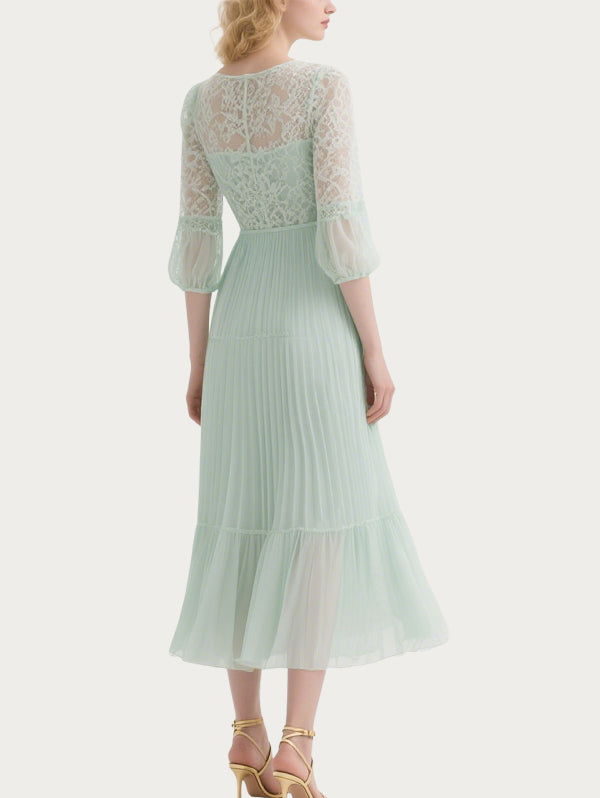 Women's Green Snow Gauze Skirt Sweet Style