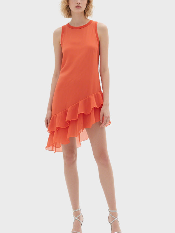 Simple Casual Women's Knee Length Dress