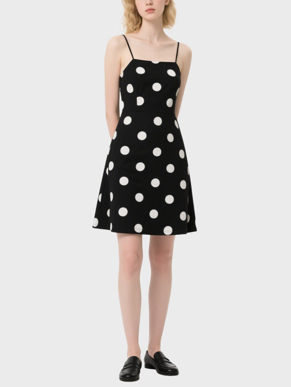 Cute Polka Dot Women's Knee Length Dress