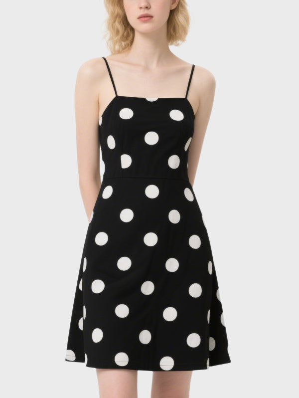Cute Polka Dot Women's Knee Length Dress