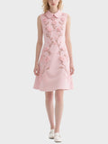 Women's Elegant Floral Knee Length Dress