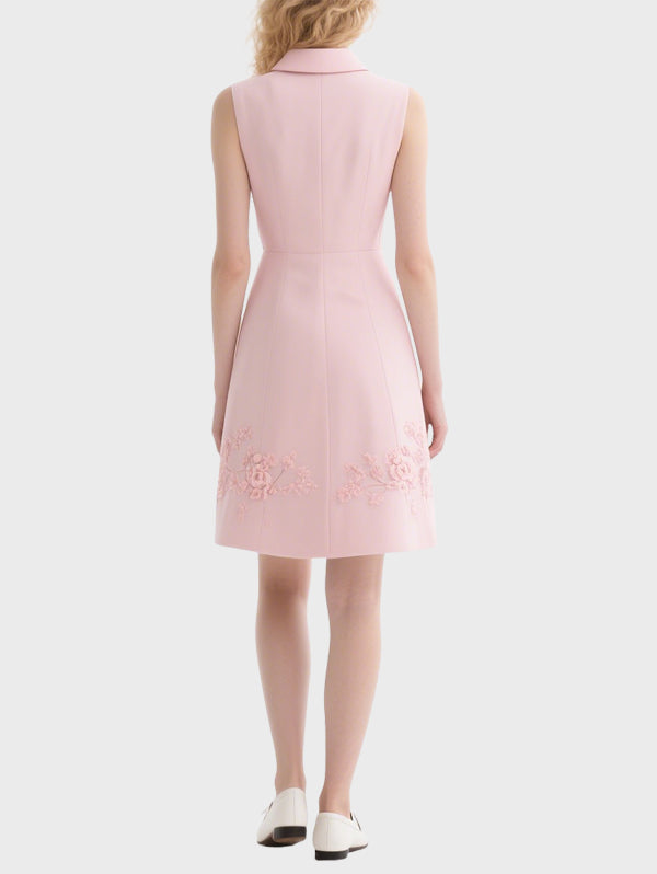 Women's Elegant Floral Knee Length Dress
