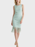 Women's Elegant Tassel Knee Length Dress