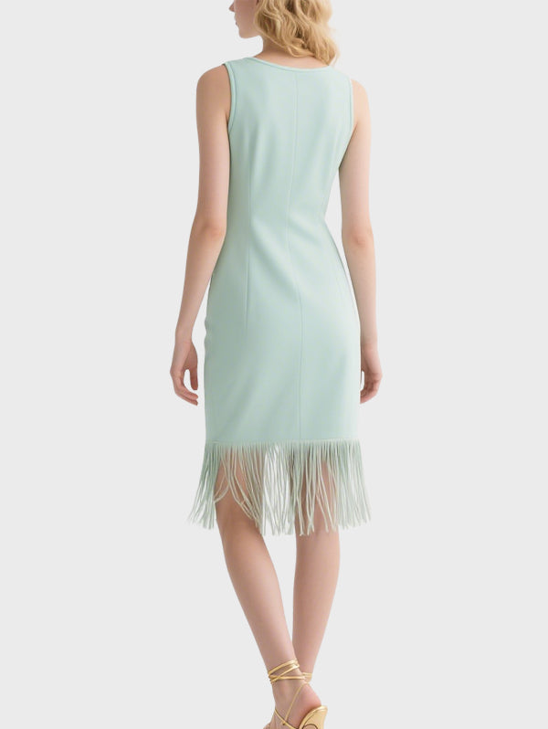 Women's Elegant Tassel Knee Length Dress