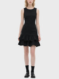 Women's Simple Ruffle Knee Length Dress