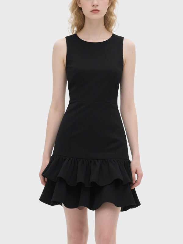 Women's Simple Ruffle Knee Length Dress