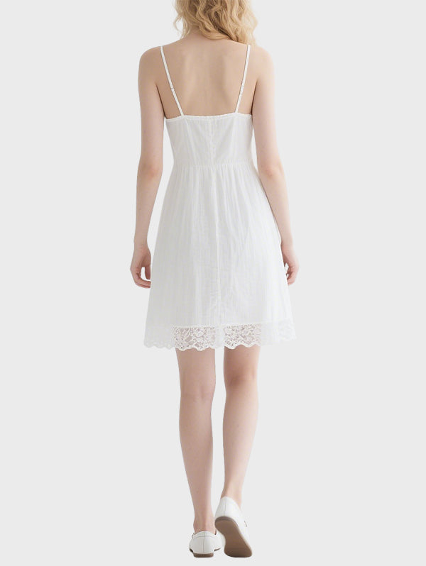 Women's Simple Lace Knee Length Dress