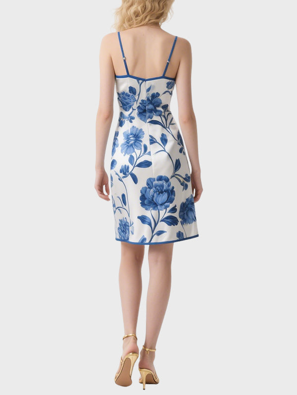 Sexy Floral Women's Knee Length Dress