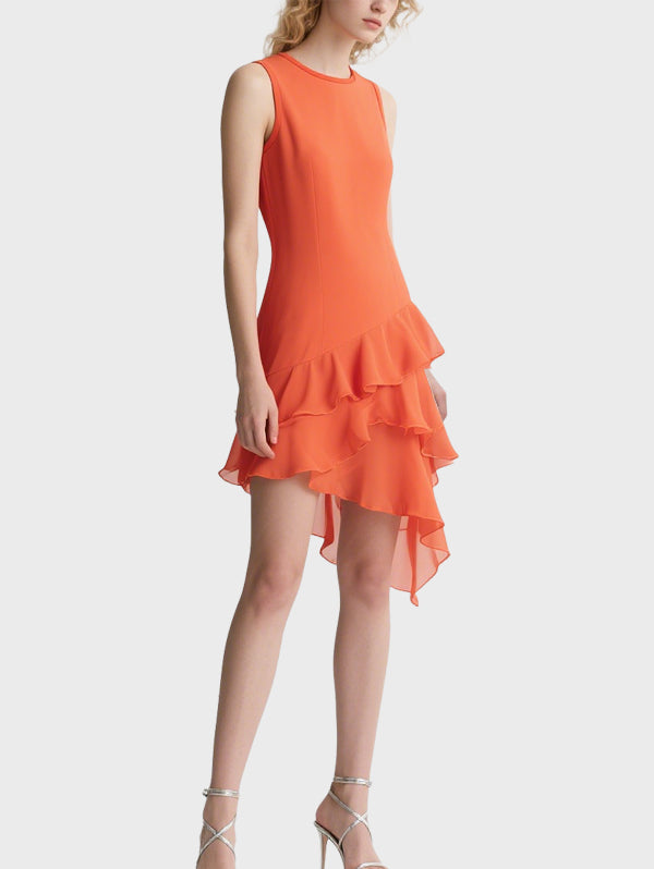 Women's Fashion Layered Knee Length Dress