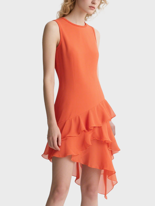 Women's Fashion Layered Knee Length Dress