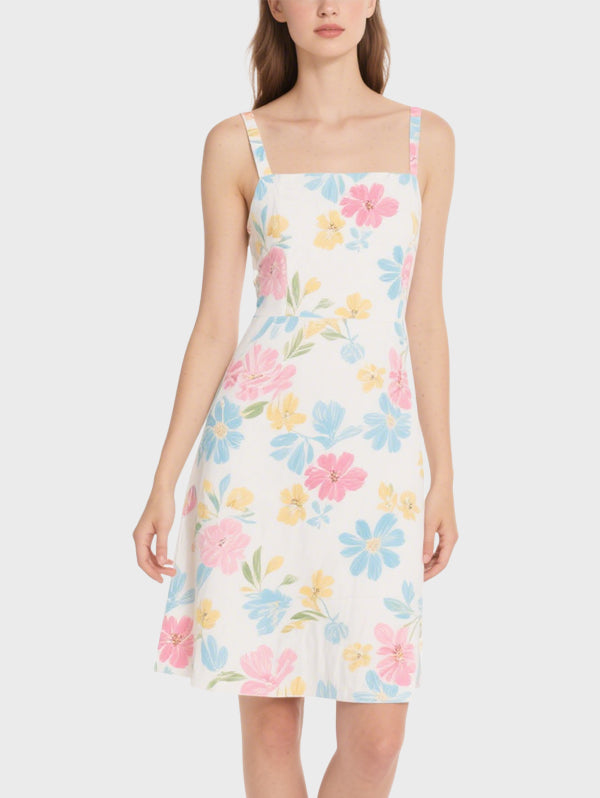 Fashion Floral Comfortable Women's Knee Length Dress