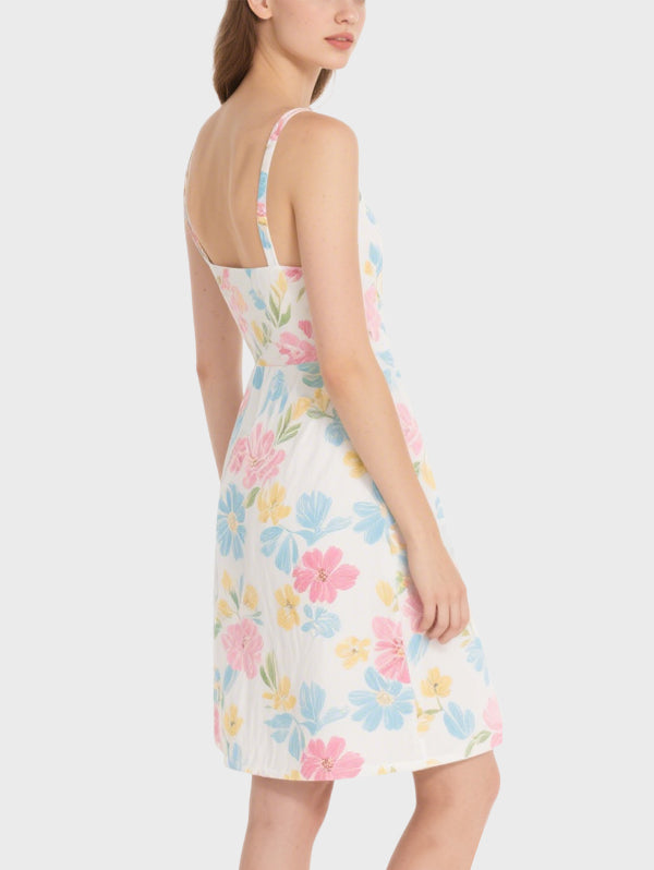 Fashion Floral Comfortable Women's Knee Length Dress