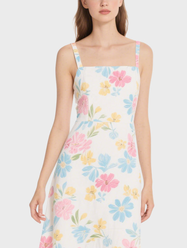Fashion Floral Comfortable Women's Knee Length Dress