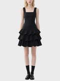 Women's Simple Layered Knee Length Dress