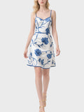 Women's Floral Fashionable Knee Length Dress
