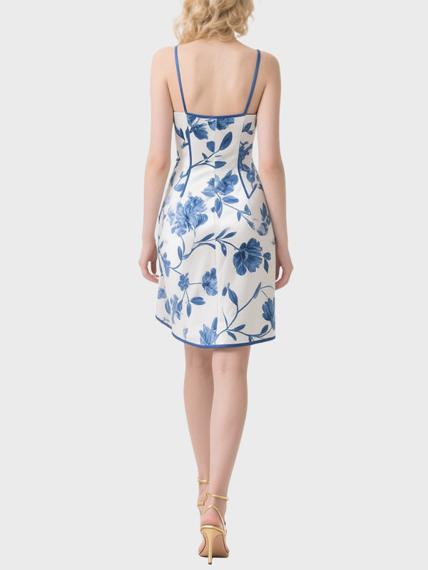 Women's Floral Fashionable Knee Length Dress