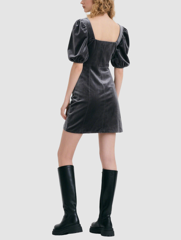 Fashion Puff Sleeve Dress Women's Mini Dress