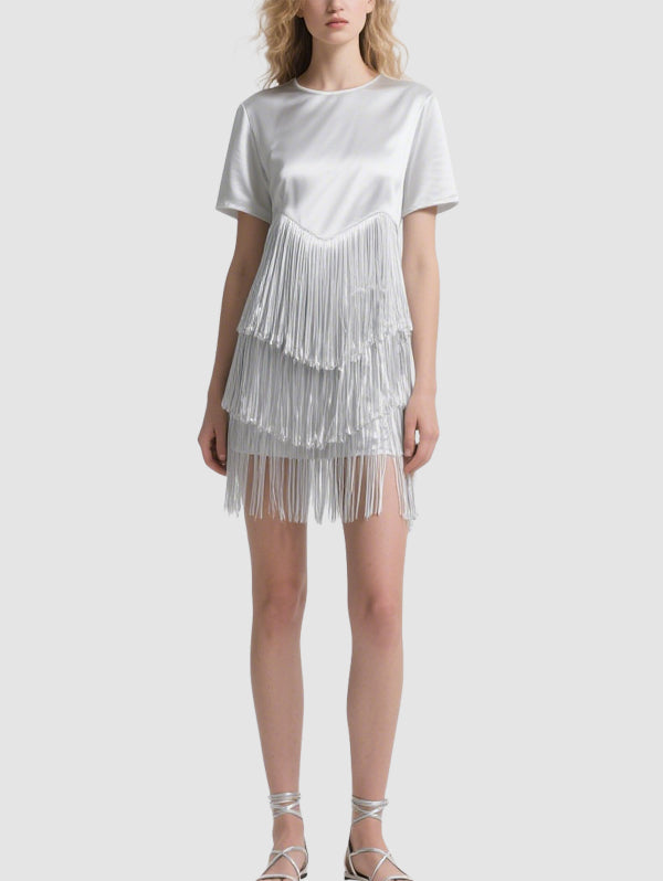 Women's Fashionable Tassel Mini Dress