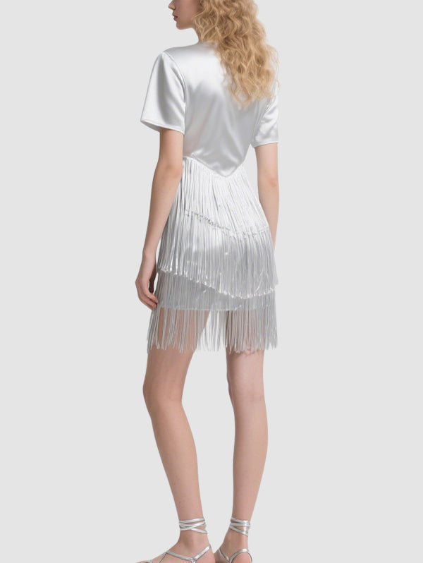 Women's Fashionable Tassel Mini Dress