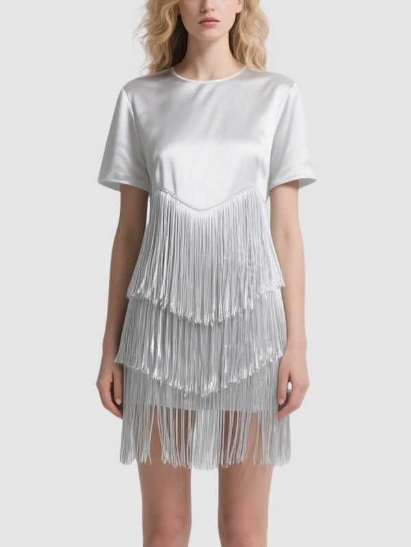 Women's Fashionable Tassel Mini Dress