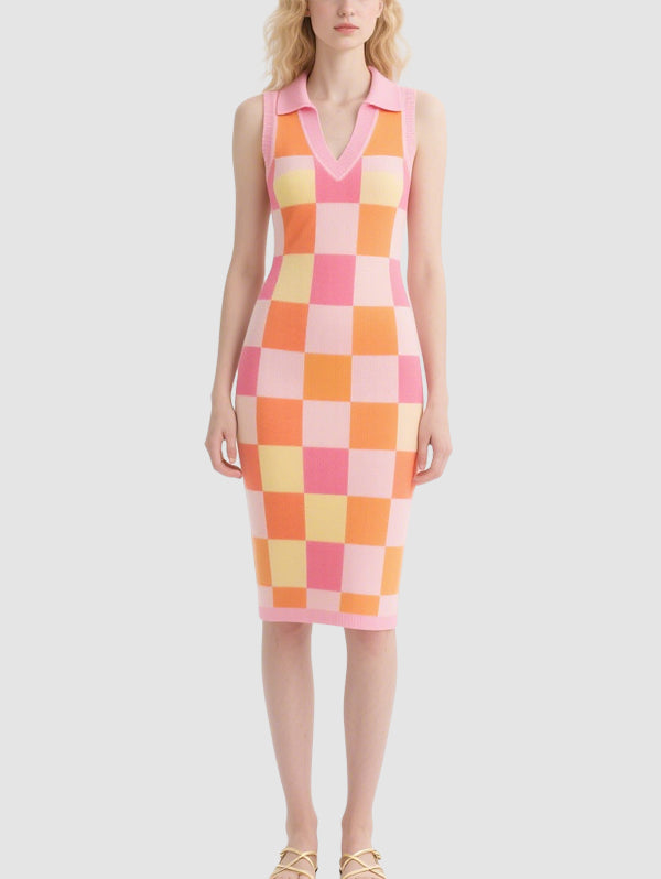 Women's Mini Dress Plaid Fashion Dress
